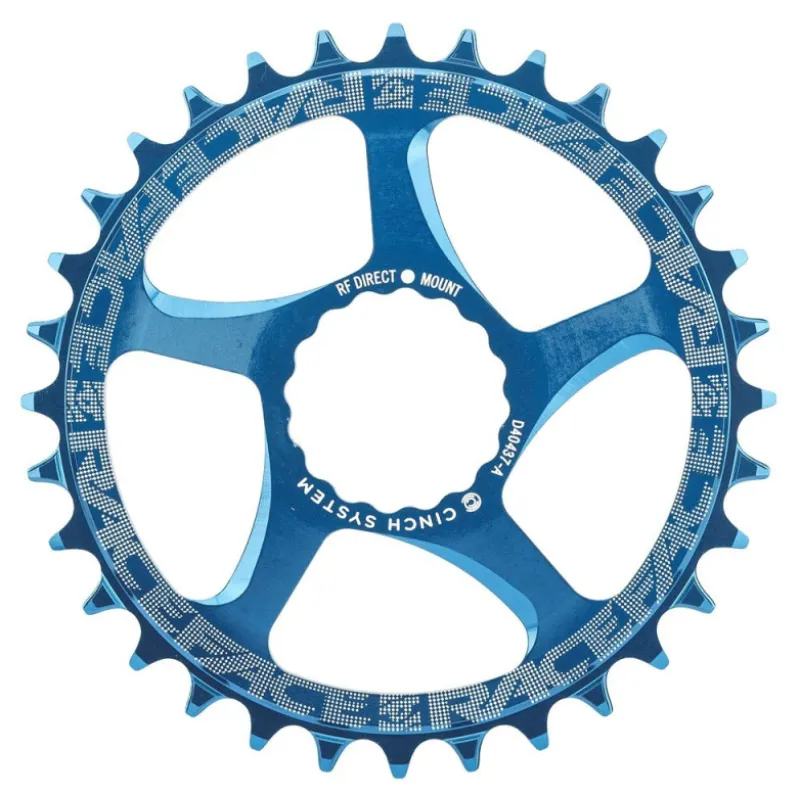 Ofertă limitată Placă ovală RACE FACE CHAINRING CINCH DM 32T BLUE